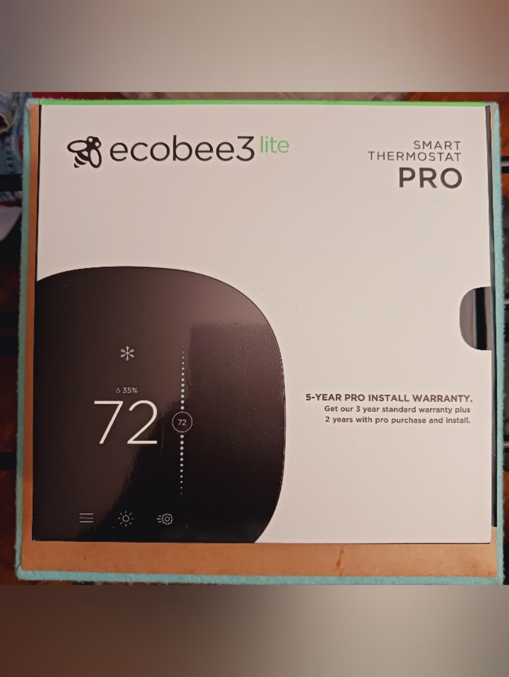 Ecobee 3 Lite Smart Thermostat Pro Black EB-STATE3LTP-02 NEW Open Box Untouched